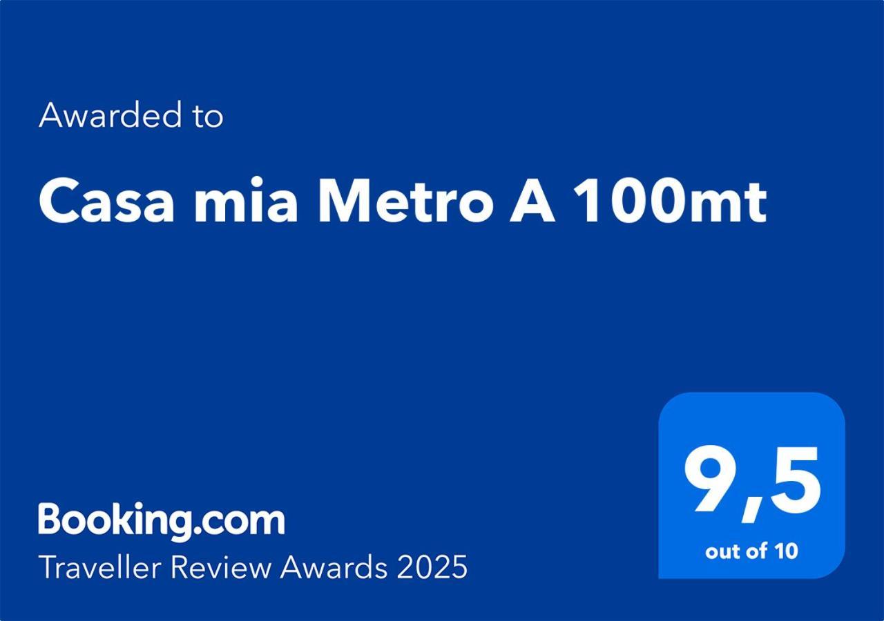 Apartament Casa Mia Metro A 100Mt Rzym Zewnętrze zdjęcie